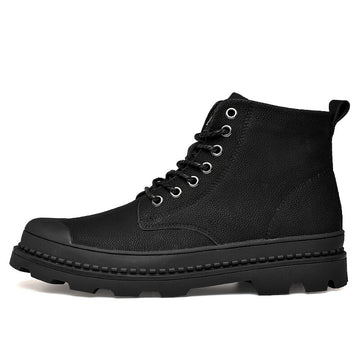 asphalt black boots