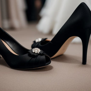 ﻿Elegant Sophistication: The Timeless Appeal of Black Wedding Shoes