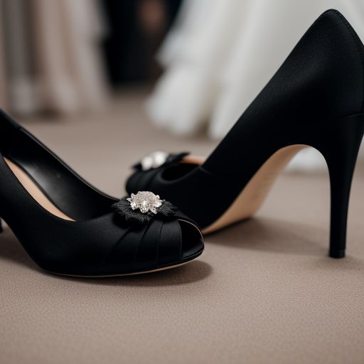 black wedding shoes