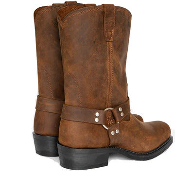 Brown Leather Cowboy Boots