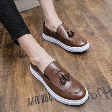 brown shoes