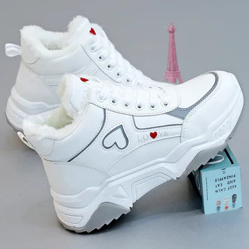 white high top shoes