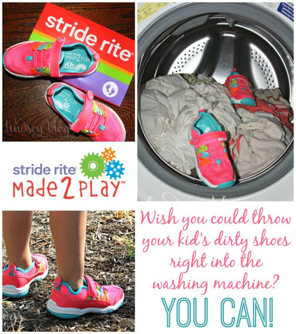 how to wash stride rite made to play shoes