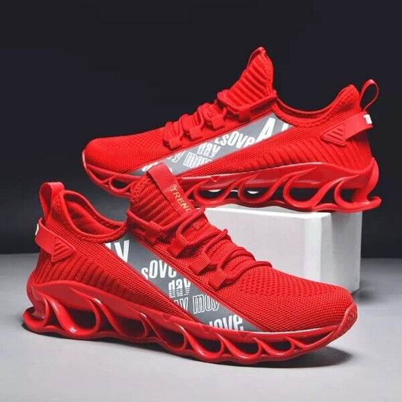 red tennis shoes