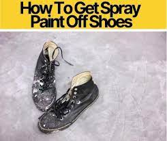 how to remove paint off shoes