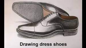 how to draw dress shoes