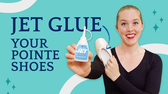 how to jet glue pointe shoes