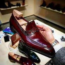 burgundy mens shoes