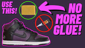how to get glue stains off shoes