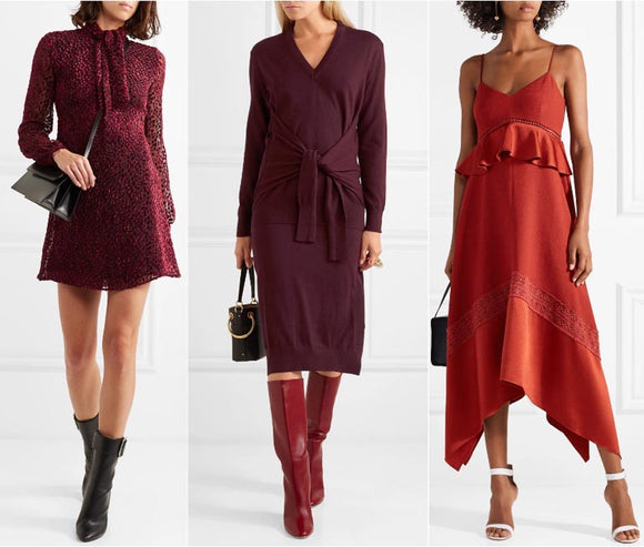 what shoes to wear with maroon dress