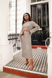 what shoes to wear with midi sweater dress