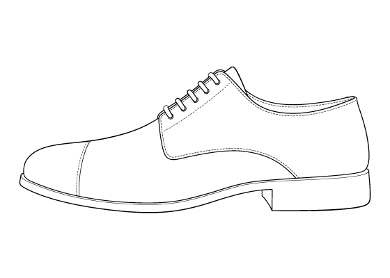 how to draw dress shoes