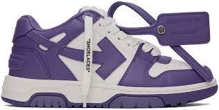 purple off white shoes