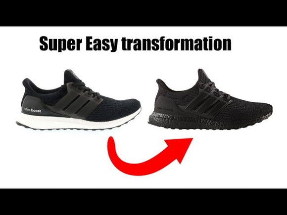 how to dye fabric shoes black
