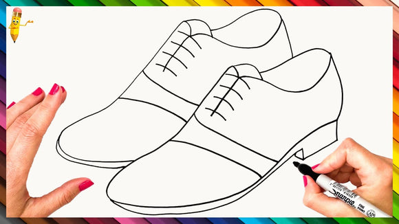 how to draw tap shoes