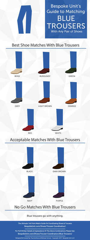 * What Color Shoes Do You Wear with Blue Pants? A Style Guide**