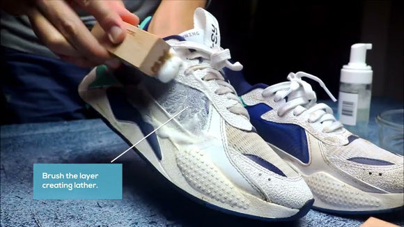 how to clean white puma shoes