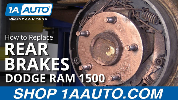 how to replace parking brake shoes on dodge ram 1500