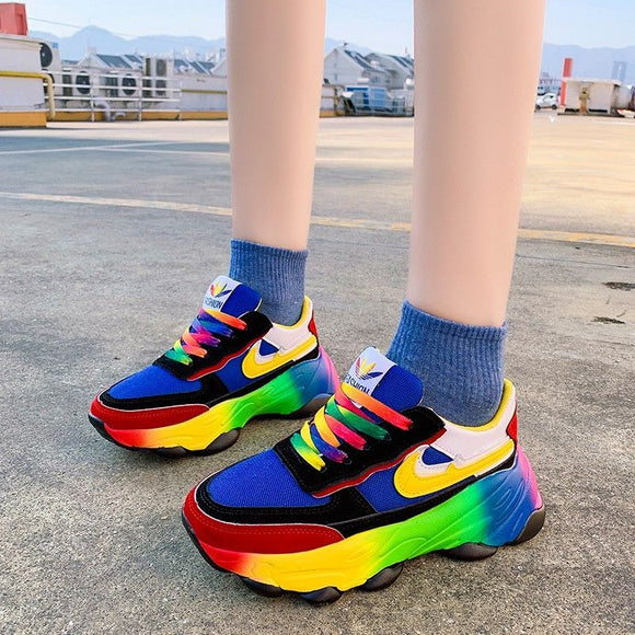 rainbow shoes