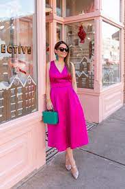 "Magenta Dress: What Color Shoes to Pair?"**