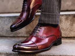 burgundy shoes men