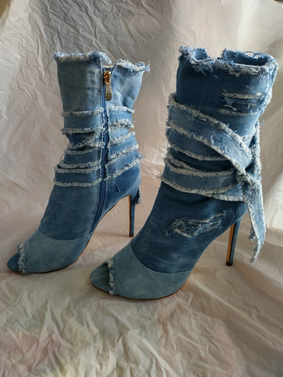 blue jean shoes