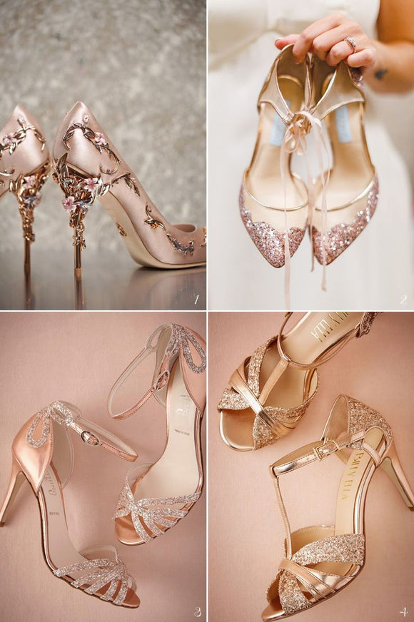 rose gold shoes