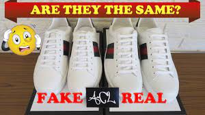 how to tell fake gucci shoes