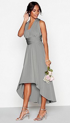 what color heels go with a gray dress