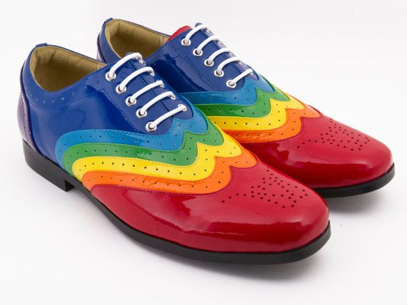 rainbow shoes mens