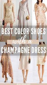 Finding the Perfect Shoe Color for Your Champagne Dress