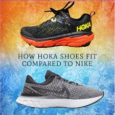 how do hoka shoes fit compared to nike