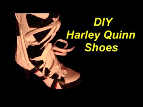 how to make harley quinn shoes
