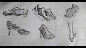How to draw shoes from different angles