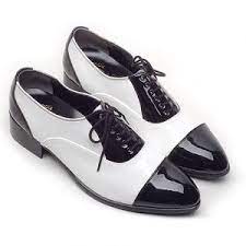 black and white dress shoes