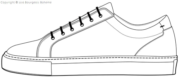 how to draw shoes side view
