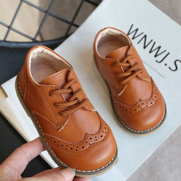 boys brown dress shoes