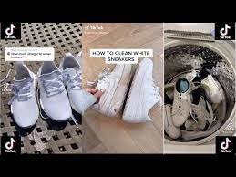 how to clean white shoes tiktok