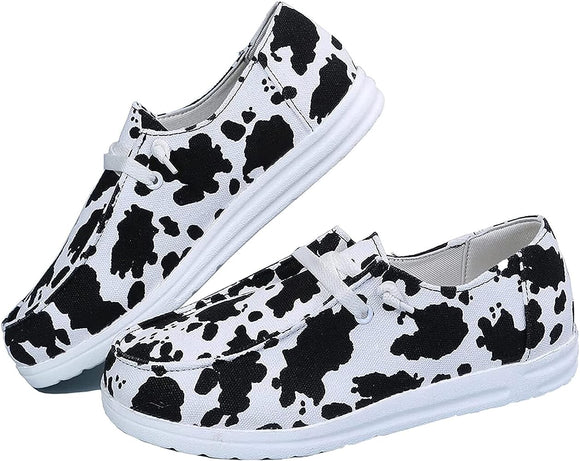 cow print shoes womens