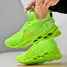 mens neon green shoes
