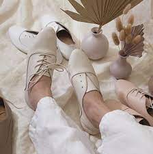 cream shoes