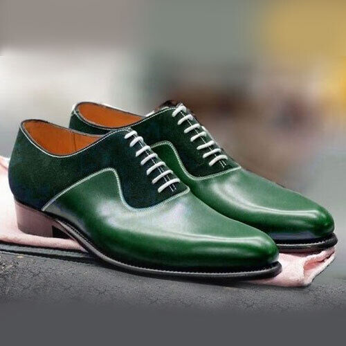green mens dress shoes