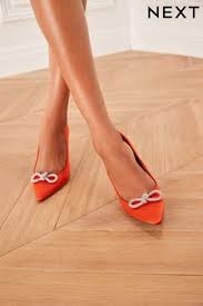 orange shoes for women
