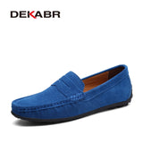 DEKABR Brand Spring Summer Hot Sell Moccasins Men Loafers High Quality Genuine Leather Shoes Men Flats Lightweight Driving Shoes