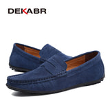 DEKABR Brand Spring Summer Hot Sell Moccasins Men Loafers High Quality Genuine Leather Shoes Men Flats Lightweight Driving Shoes