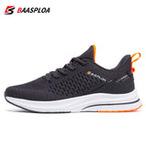 Baasploa 2021 New Men Knit Casual Walking Shoes  Breathable Trendy Sneakers Original Light Shock Absorption Male Tennis Shoe