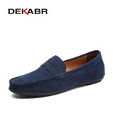 DEKABR Brand Spring Summer Hot Sell Moccasins Men Loafers High Quality Genuine Leather Shoes Men Flats Lightweight Driving Shoes