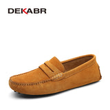 DEKABR Brand Spring Summer Hot Sell Moccasins Men Loafers High Quality Genuine Leather Shoes Men Flats Lightweight Driving Shoes