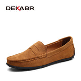 DEKABR Brand Spring Summer Hot Sell Moccasins Men Loafers High Quality Genuine Leather Shoes Men Flats Lightweight Driving Shoes