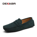 DEKABR Brand Spring Summer Hot Sell Moccasins Men Loafers High Quality Genuine Leather Shoes Men Flats Lightweight Driving Shoes